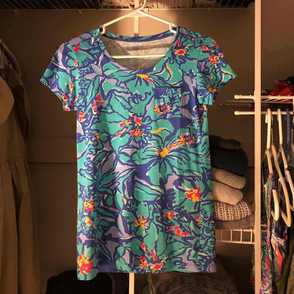 Lilly Pulitzer pocket tee